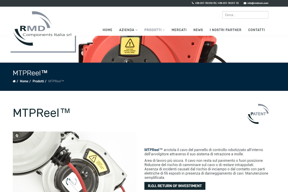 The new website of R.M.D. Components Italia Srl is now online